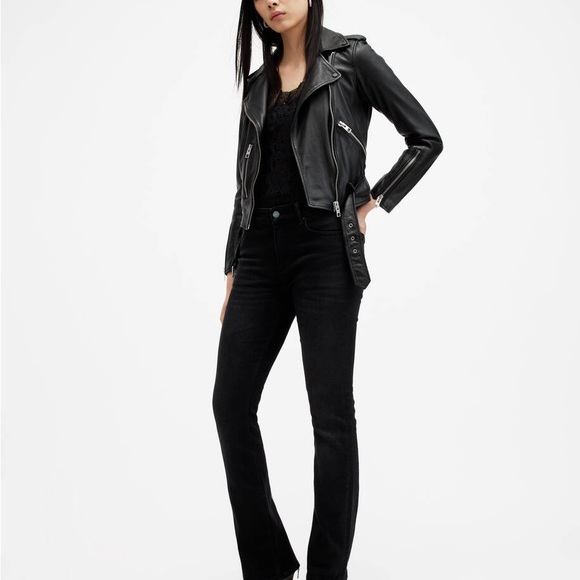 Allsaints Balfern Leather Jacket - Picture 4 of 16